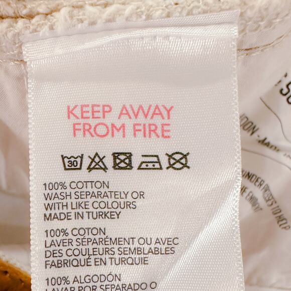 BDG Urban Outfitters Button Fly High Rise Straight Ripped Jeans Ecru W29 L32 NWT - Picture 11 of 12